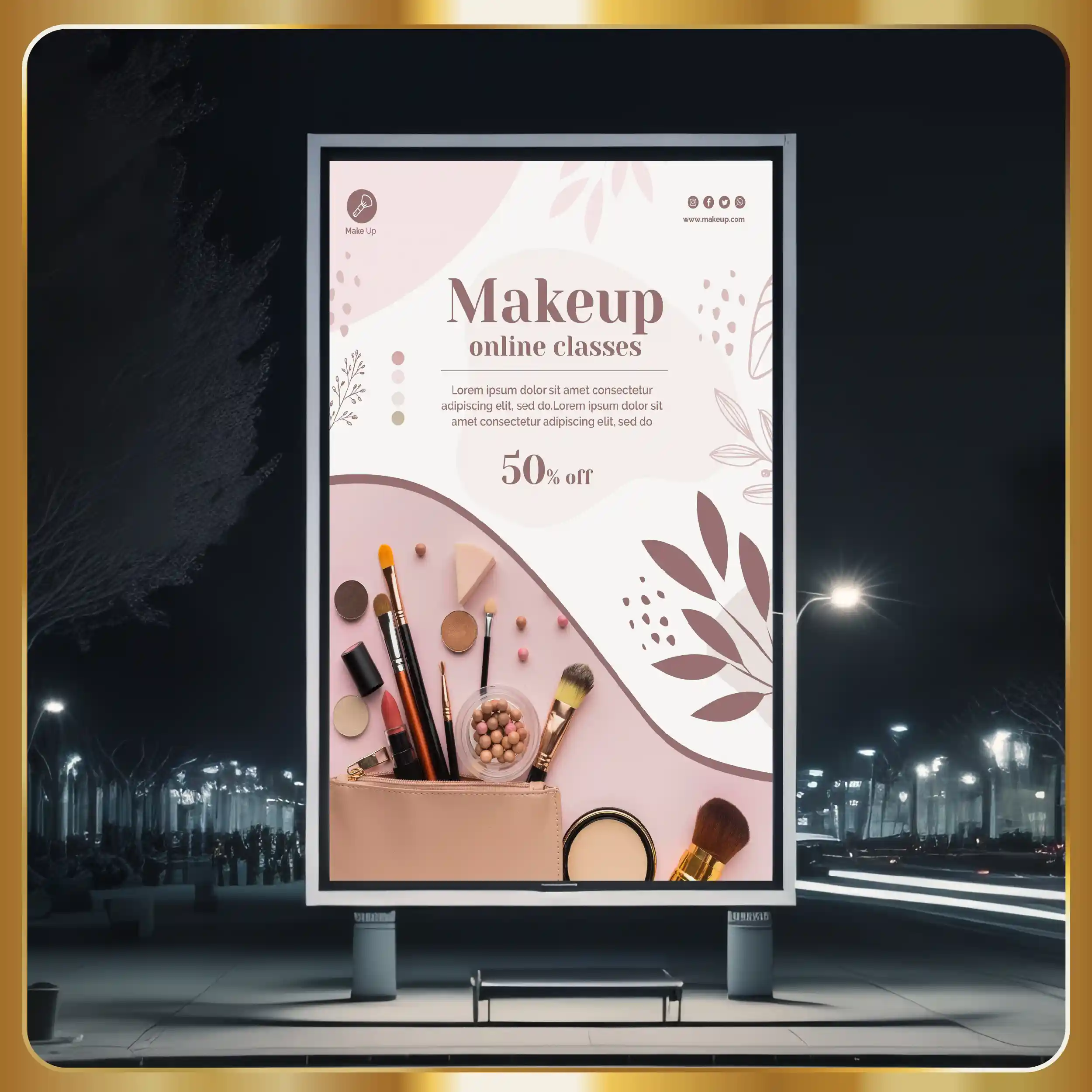 A billboard advertisement for basic skincare.